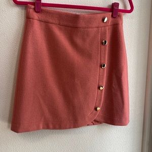 Loft Button Skirt